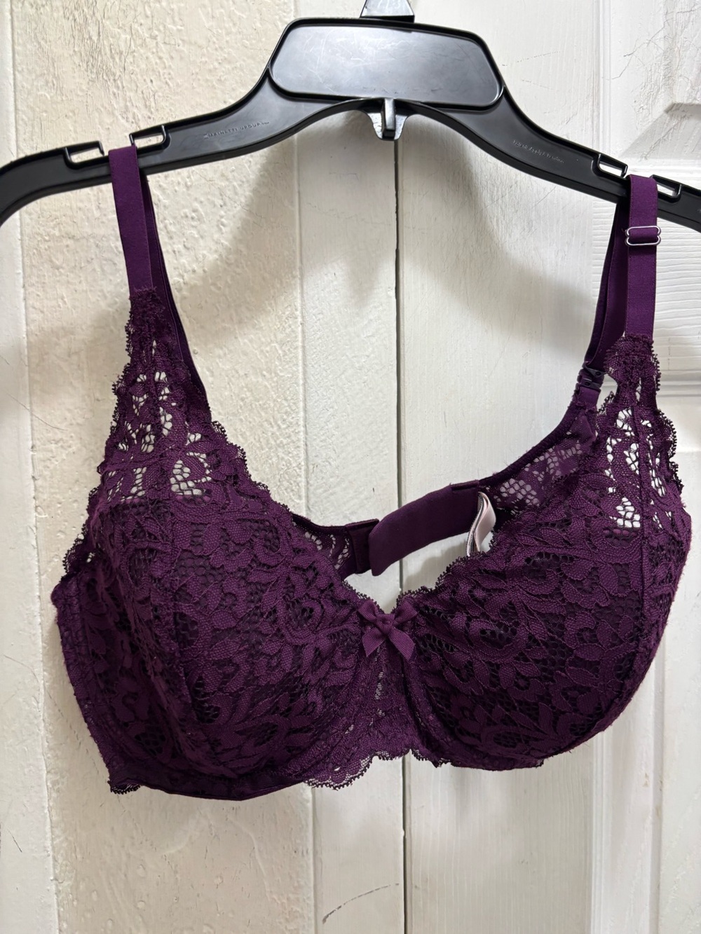 Victoria's Secret Lace Underwire Bra in Deep Plum